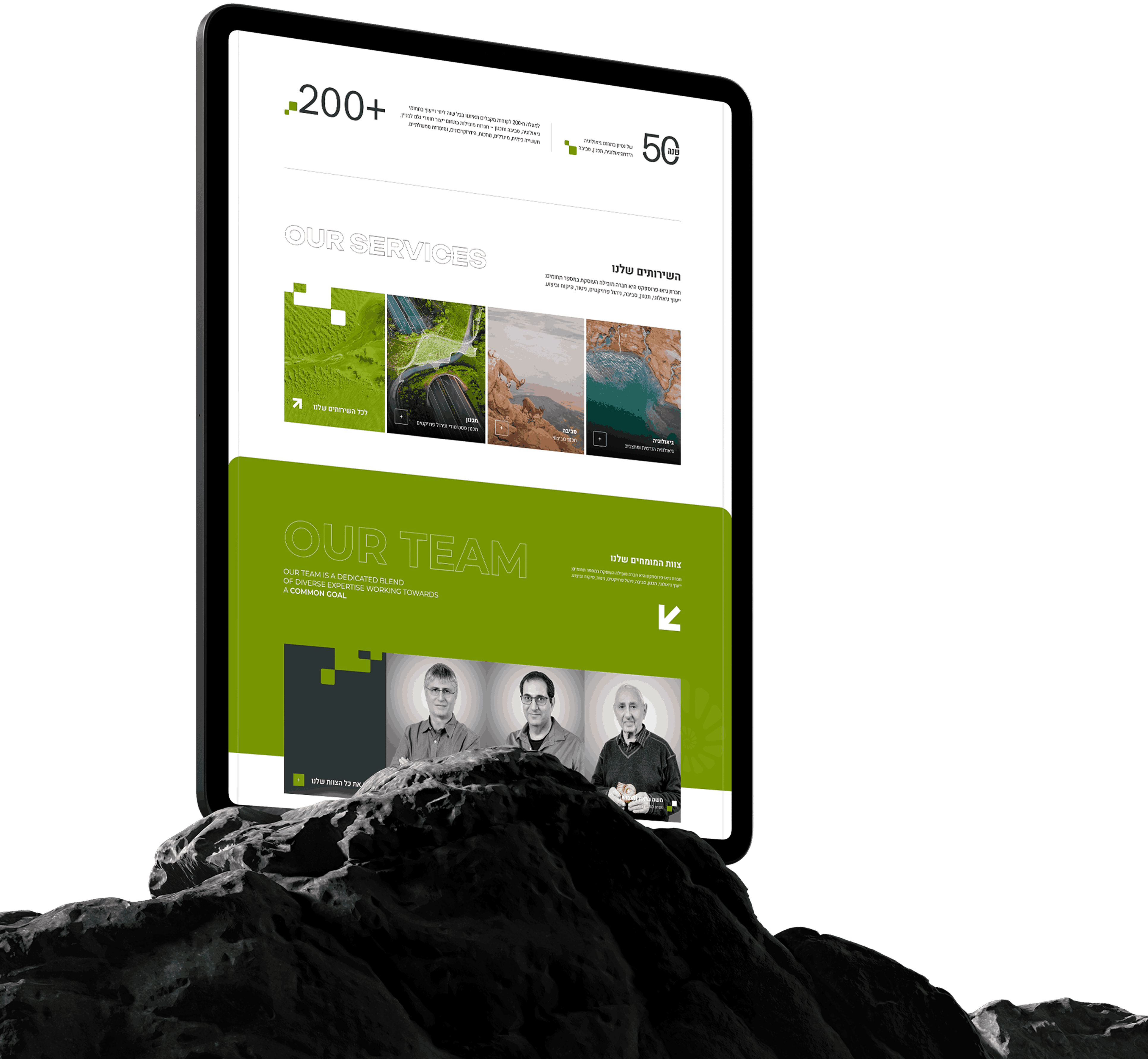 Aerial view of landscape - Geoprospect project