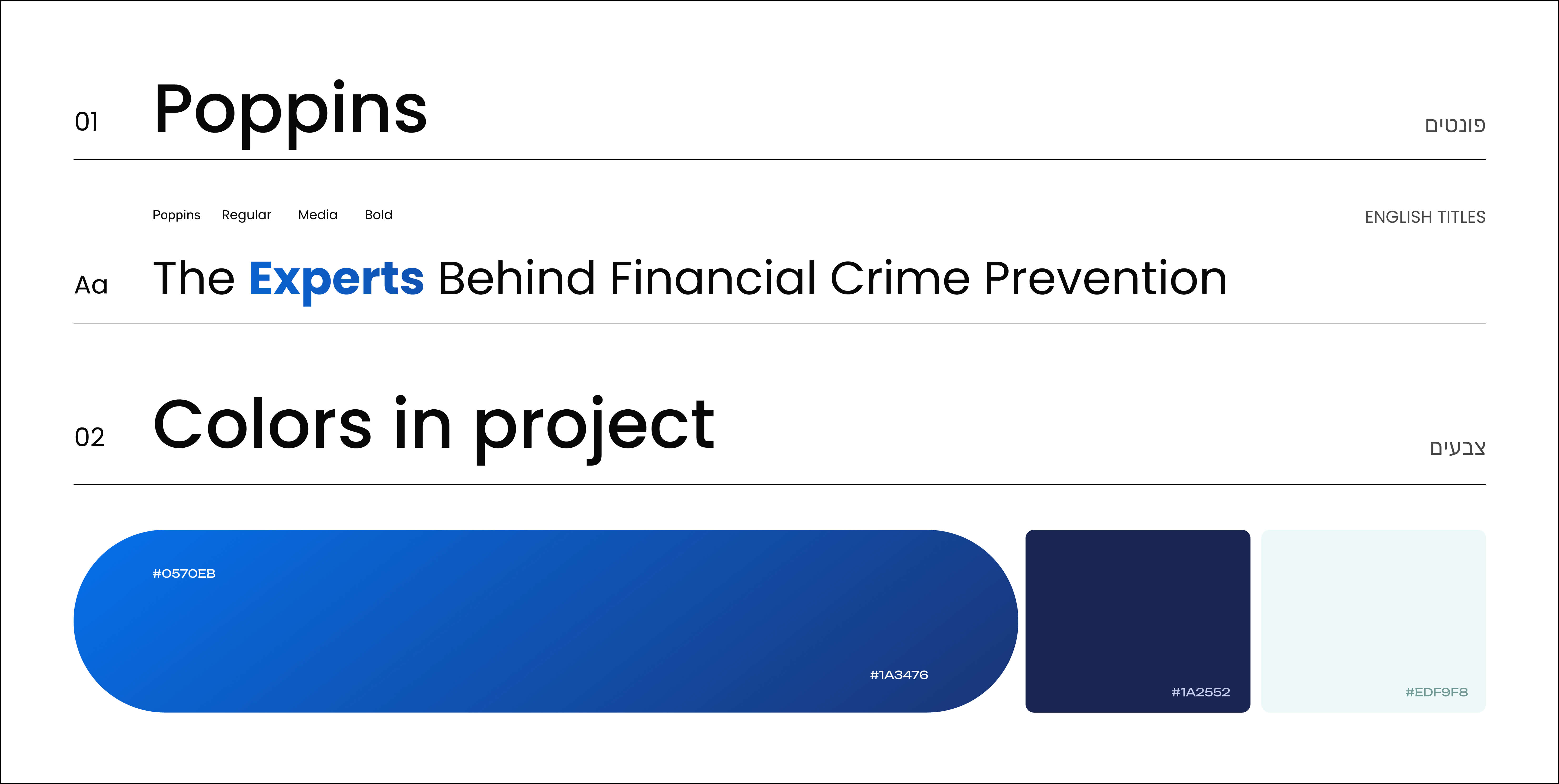 IFS typography and colors design system